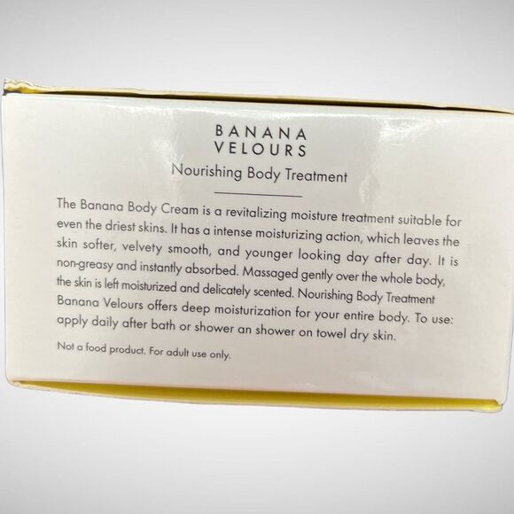 Perlier BANANA VELOURS Body Butter Treatment Body Cream - 6.7 Ounces - Picture 2 of 4